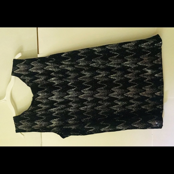 New Vikki Vi Top Black Silver size OX made in USA Dressy - Picture 4 of 16